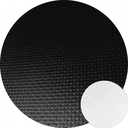 帝凡絲PVC夾網膠皮帆布-雙色-黑/白