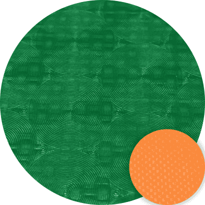 帝凡絲PVC夾網膠皮帆布-雙色-柑/深綠