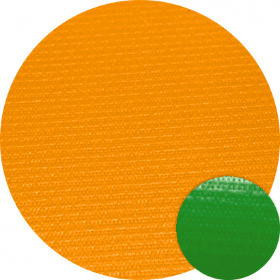 南亞PVC夾網膠皮帆布-雙色-柑/果綠