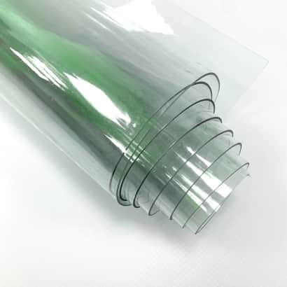PVC透明桌墊(帶綠)